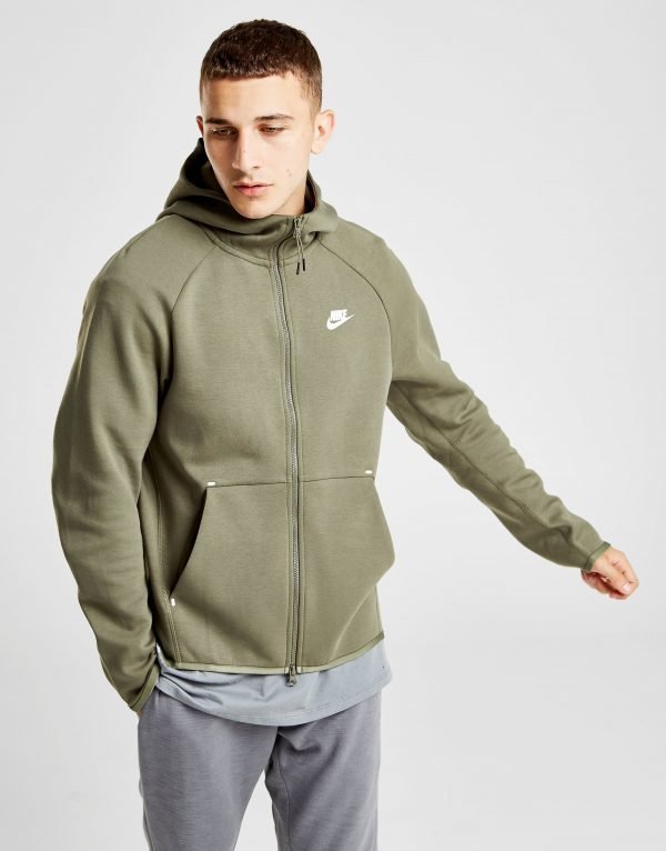 Nike Tech Full Zip Huppari Vihreä