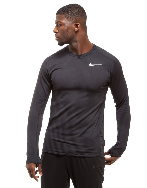 Nike Thermal Sphere Crew Running Top Musta