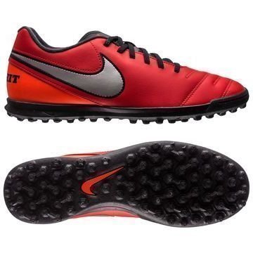 Nike Tiempo Rio III TF Punainen/Hopea