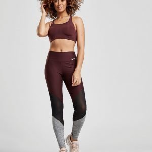 Nike Training Colour Block Mesh Tights Violetti