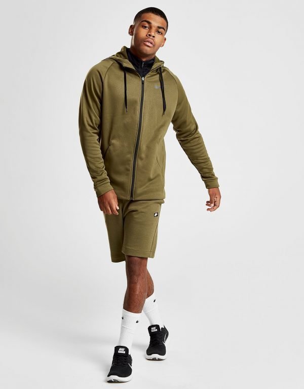 Nike Training Full Zip Huppari Khaki / Black