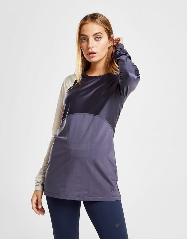 Nike Training Hypercool Long Sleeve T-Shirt Violetti