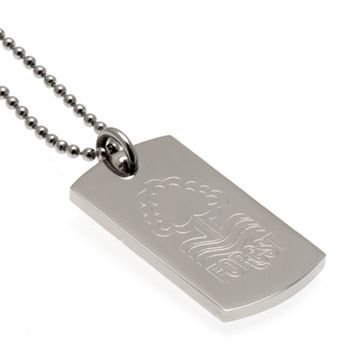 Nottingham Forest Engraved Crest Dog Tag & Chain