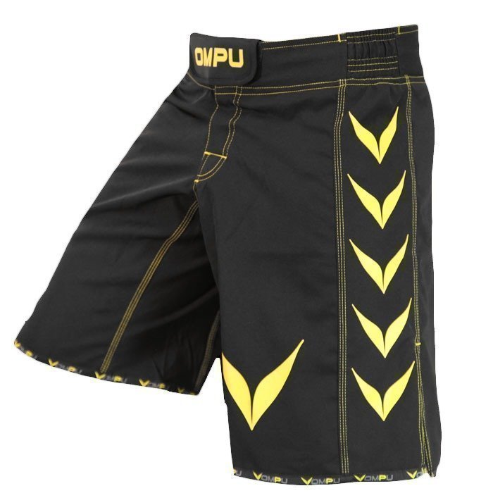 OMPU MMA Shorts Confidence black/yellow Large