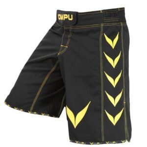 OMPU MMA Shorts Confidence black/yellow Small