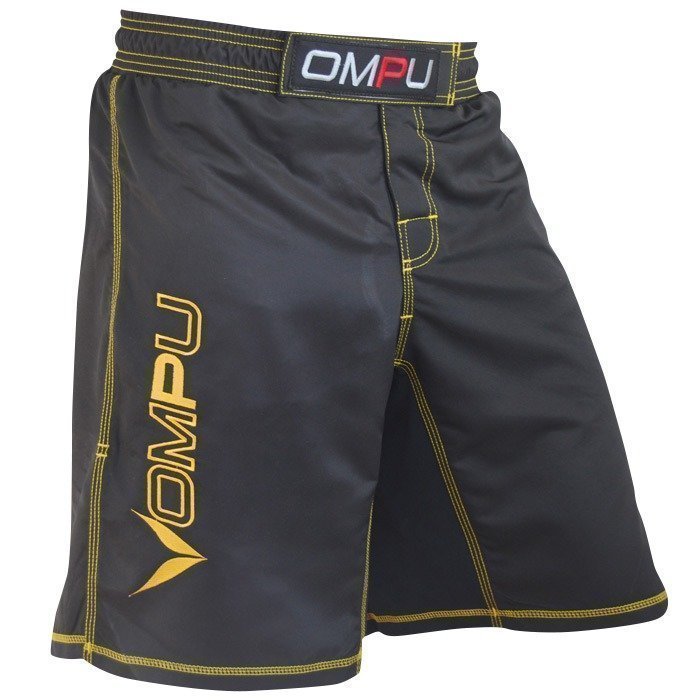 OMPU MMA Shortsit mustat/keltaiset L