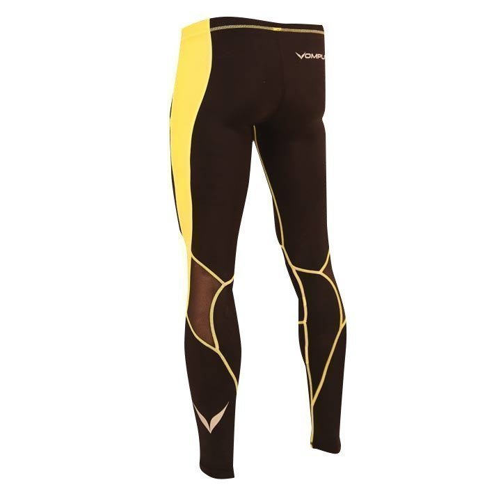 OMPU Multisport Compression Tights black/yellow