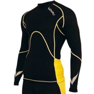 OMPU Multisport Compression Top black/yellow XL