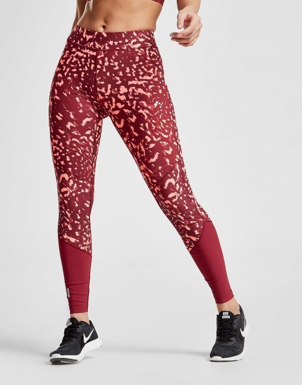 Only Play Leopard All Over Print Tights Vaaleanpunainen