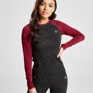Only Play Seamless Colour Block Long Sleeve T-Shirt Musta