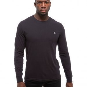 Original Penguin Core Logo Long Sleeve T-Shirt Musta