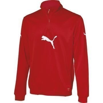 PUMA Harjoituspaita Foundation Big Cat 1/2 Zip Punainen Lapset