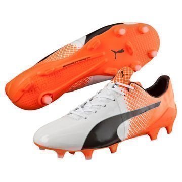 PUMA evoSPEED 1.5 FG Valkoinen/Musta/Oranssi