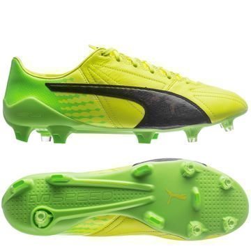 PUMA evoSPEED 17 SL Nahka FG Keltainen/Musta/Vihreä