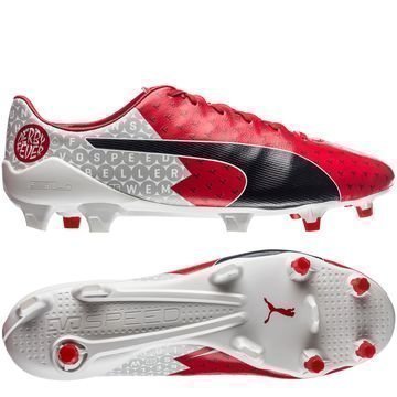 PUMA evoSPEED 17 SL-S FG Derby Fever Bellerin Punainen/Musta/Valkoinen LIMITED EDITION