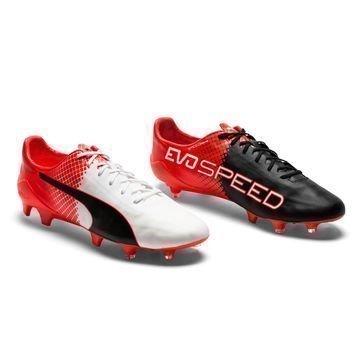 PUMA evoSPEED SL II FG Musta/Valkoinen/Punainen