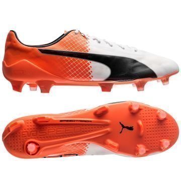 PUMA evoSPEED SL II FG Valkoinen/Musta/Oranssi