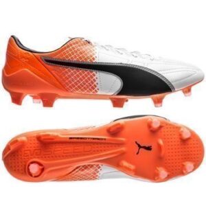 PUMA evoSPEED SL II Nahka FG Valkoinen/Musta/Oranssi