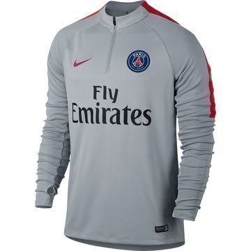 Paris Saint Germain Harjoituspaita Drill Top 1/4 Harmaa/Punainen Lapset