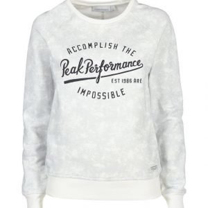 Peak Performance W Lite Printed Crew Neck Collegepaita