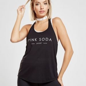 Pink Soda Sport Core Logo 2 In 1 Tank Top Musta