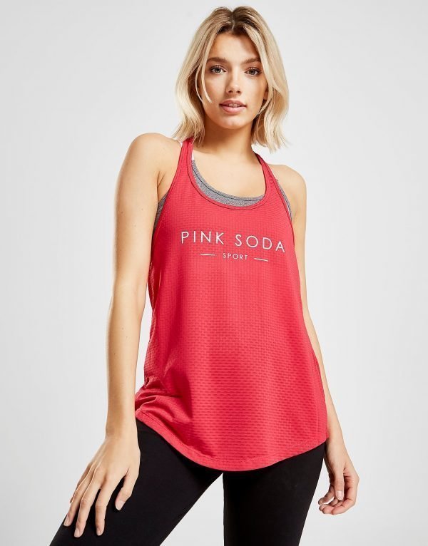 Pink Soda Sport Grindle 2 In 1 Tank Top Vaaleanpunainen