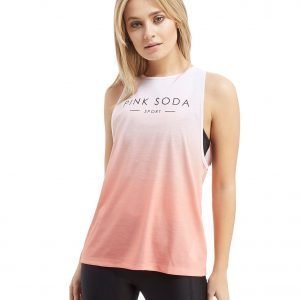 Pink Soda Sport Knot Back Vest Top Vaaleanpunainen