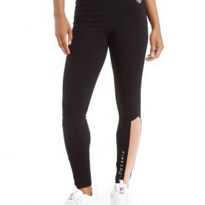 Pink Soda Sport Mesh Panel Leggingsit Musta