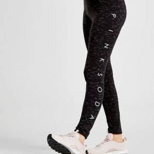 Pink Soda Sport Spacedye Lifestyle Leggingsit Musta