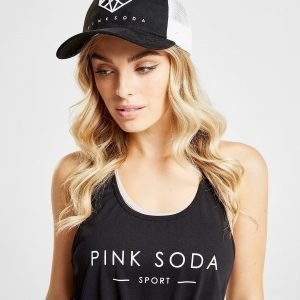 Pink Soda Sport Suede Trucker Cap Musta