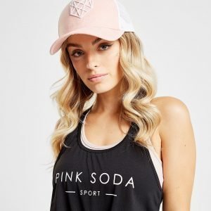 Pink Soda Sport Suede Trucker Cap Vaaleanpunainen