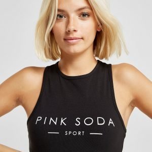 Pink Soda Sport Tank Bodysuit Musta