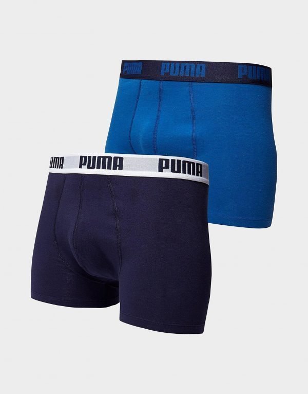 Puma 2 Pack Boxers Musta