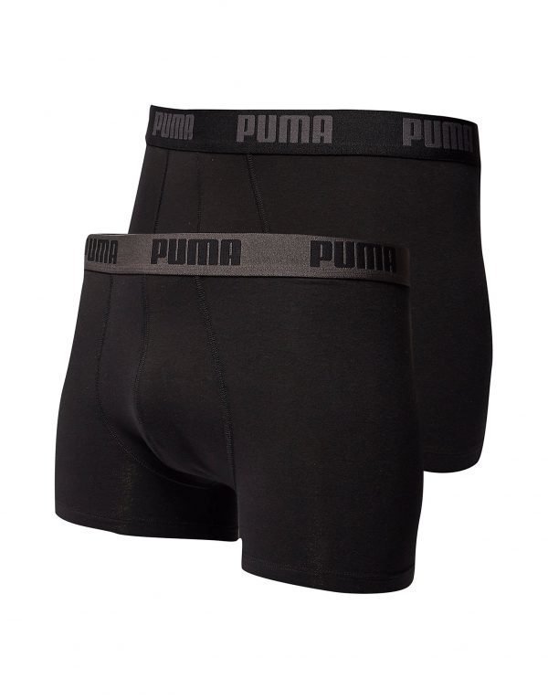 Puma 2 Pack Boxers Musta