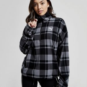 Puma Check All Over Print Sherpa Verryttelypaita Musta