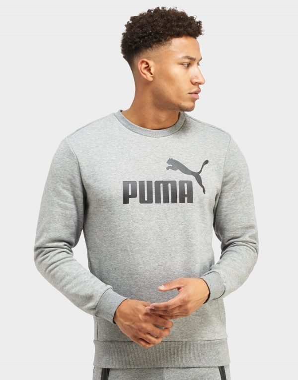 Puma Core Logo Crew Paita Grey Marl