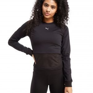 Puma En Pointe Long Sleeve Top Musta