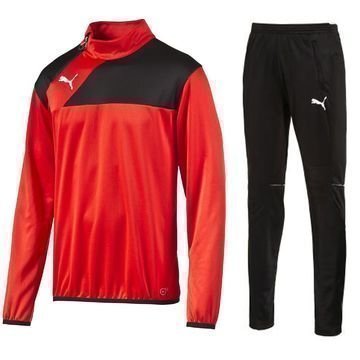 Puma Esquadra 1/4 Zip Peliasu Punainen/Musta Lapset