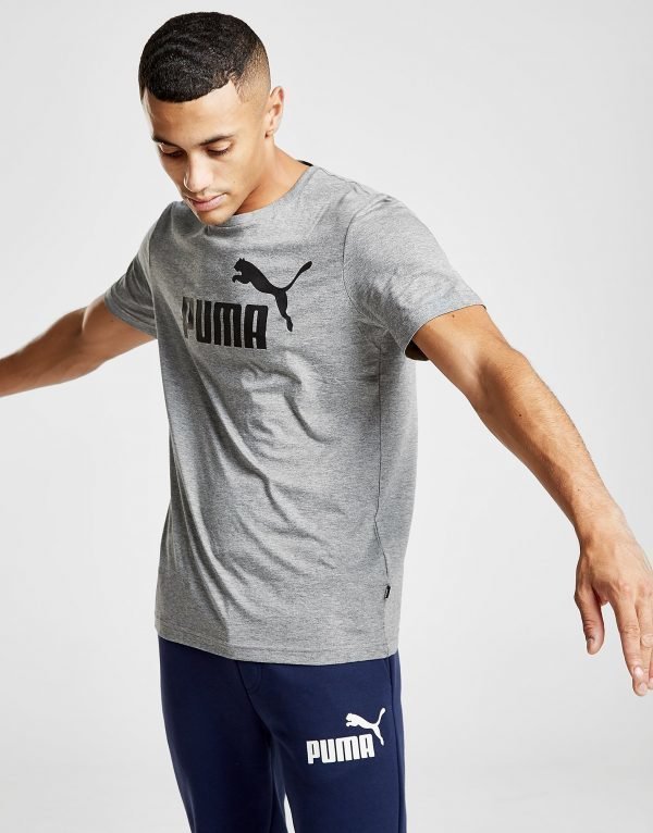 Puma Essential Logo T-Paita Harmaa