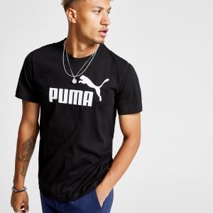 Puma Essential Logo T-Paita Musta
