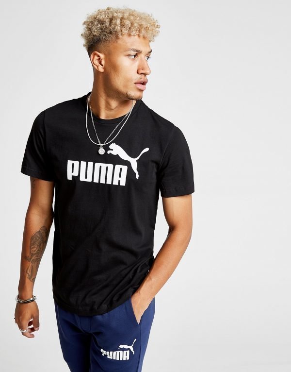 Puma Essential Logo T-Paita Musta