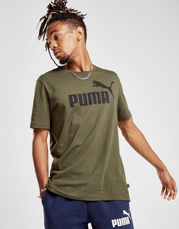 Puma Essential Logo T-Paita Vihreä