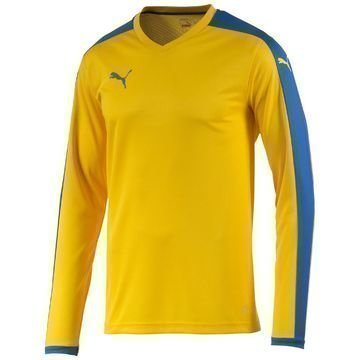 Puma Pelipaita Pitch L/S Keltainen/Sininen Lapset