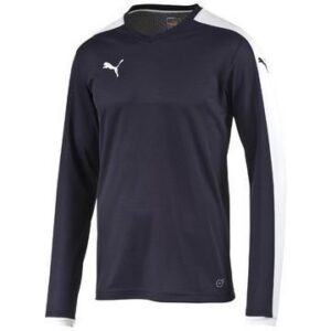 Puma Pelipaita Pitch L/S Laivastonsininen/Valkoinen Lapset