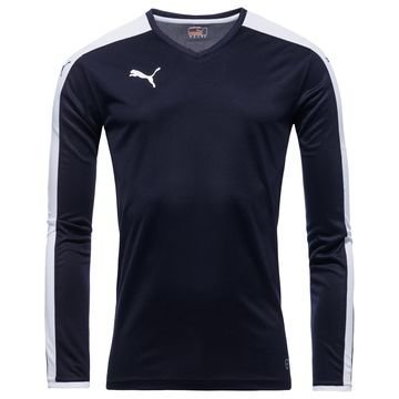 Puma Pelipaita Pitch L/S Laivastonsininen/Valkoinen