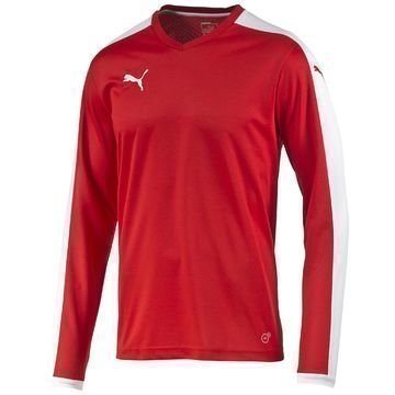 Puma Pelipaita Pitch L/S Punainen/Valkoinen Lapset