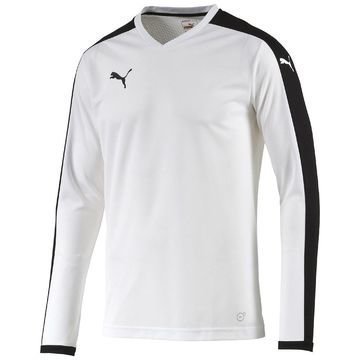 Puma Pelipaita Pitch L/S Valkoinen/Musta Lapset