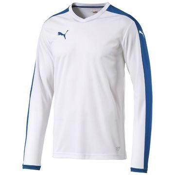 Puma Pelipaita Pitch L/S Valkoinen/Sininen Lapset