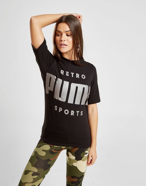 Puma Retro T-Paita Musta