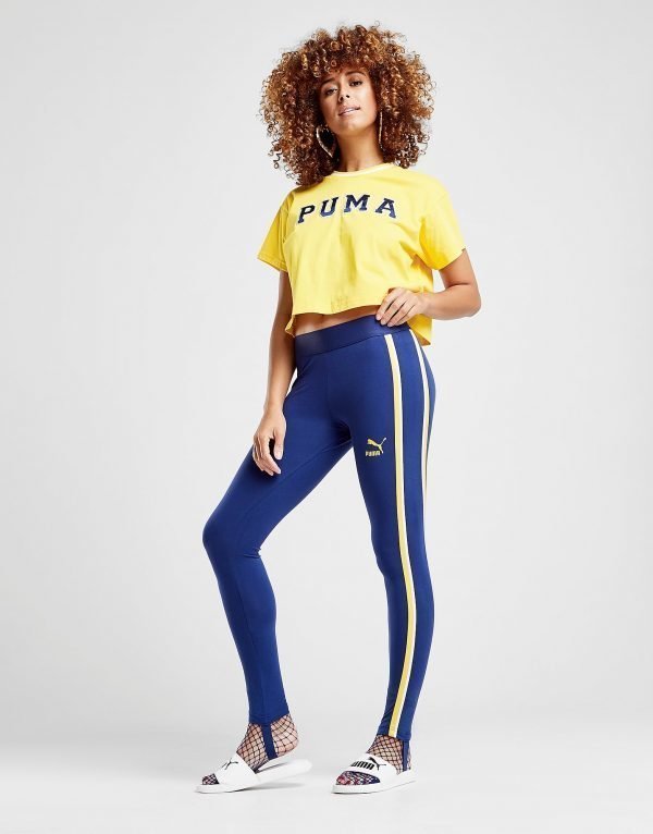 Puma Stripe Stirup Leggingsit Sininen